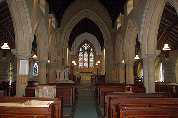 The interior looking east June 2011